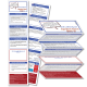 Blue cards in English, Spanish and Kreyol Blue cards in English, Spanish and Kreyol