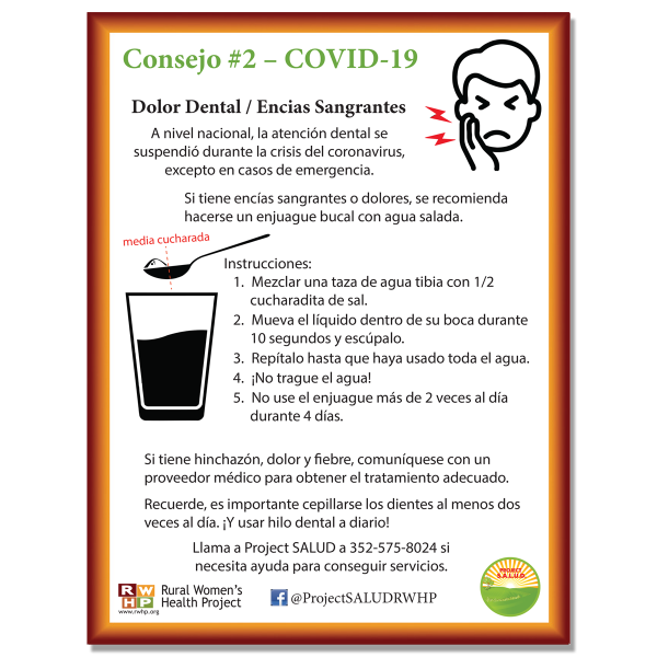 COVID #2: Dolor Dental-Encias Sangrantes --- Dental Pain for Bleeding Gums