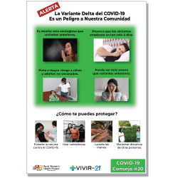 COVID #20: La Variante Delta del COVID-19 Es un Peligro a Nuestra Comunidad --- The COVID-19 Delta Variant is a Threat to Our Community