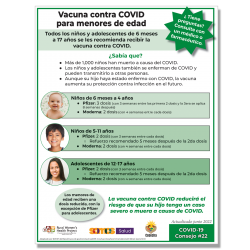 COVID #22: Vacuna contra COVID para menores de edad --- COVID vaccine for children and adolescents