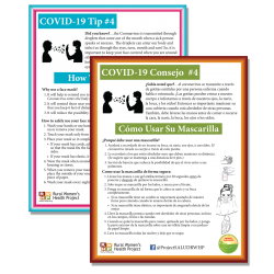 COVID #4: Cómo Usar Su Mascarilla --- How to Use Your Mask