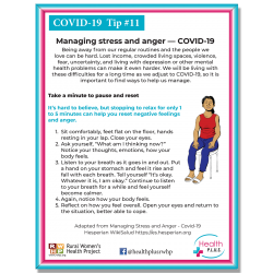 COVID #11: COVID-19 Manejar el estrés y el enojo --- Managing stress and anger - Covid-19