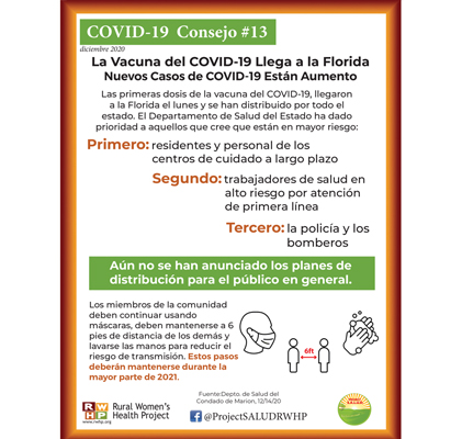 La Vacuna del COVID-19 Llega a la Florida
