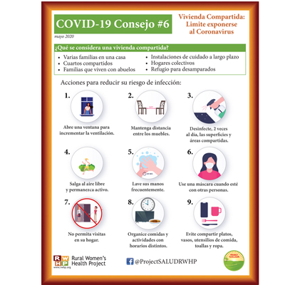 Vivienda Compartida: Limite exponerse al Coronavirus