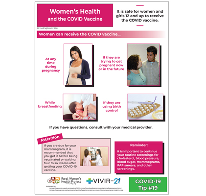It is safe for women and girls 12 and up to receive the COVID vaccine.